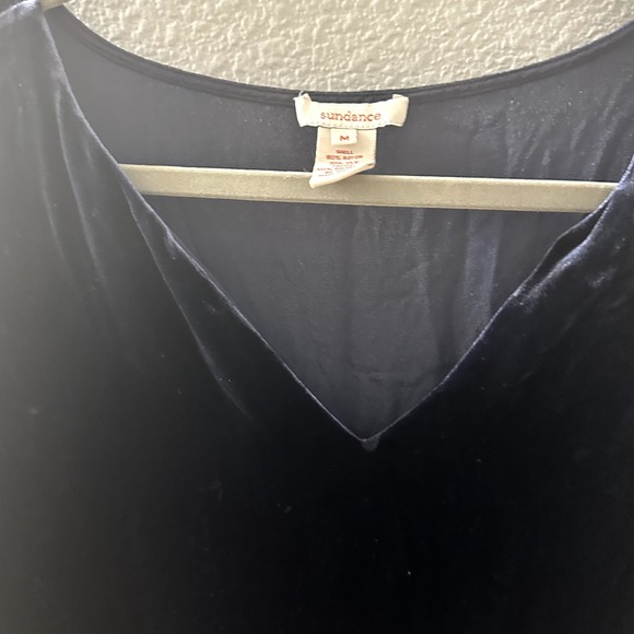 Sundance Women's Midnight Blue Olivia Velvet Mini Dress Size Medium - Picture 6 of 8